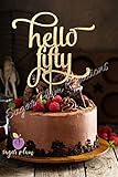 Hello Fifty Cake topper