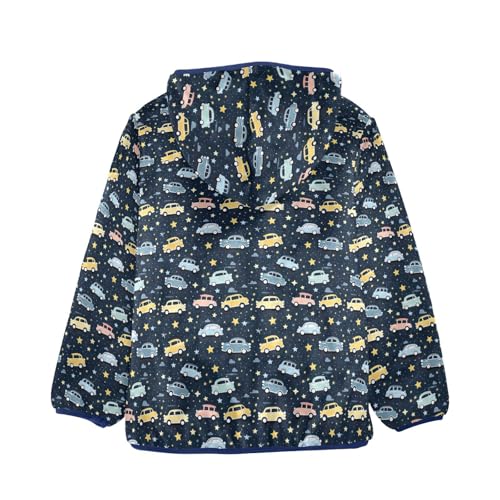 Cute Car Star Boys Fleece Coat,Children's Zip-Up Hoodie Jacket,Baby Warm Fashion Outerwear 3-10T,A1132932