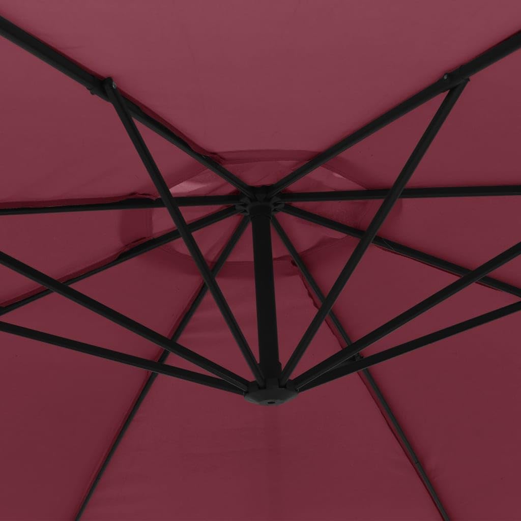 Parasol ogrodowy parasol przeciwsłoneczny do roślin, z wolnym ramieniem, 3,5 m, zielony