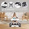 Baby Walker, 5-in-1 Baby Walkers for Boys and Girls 6-12 Months with Bouncer, Removable Footrest, Feeding Tray & Music, Foldable & Adjustable Activity Walker for 6-18 Months Toddler Infant #5