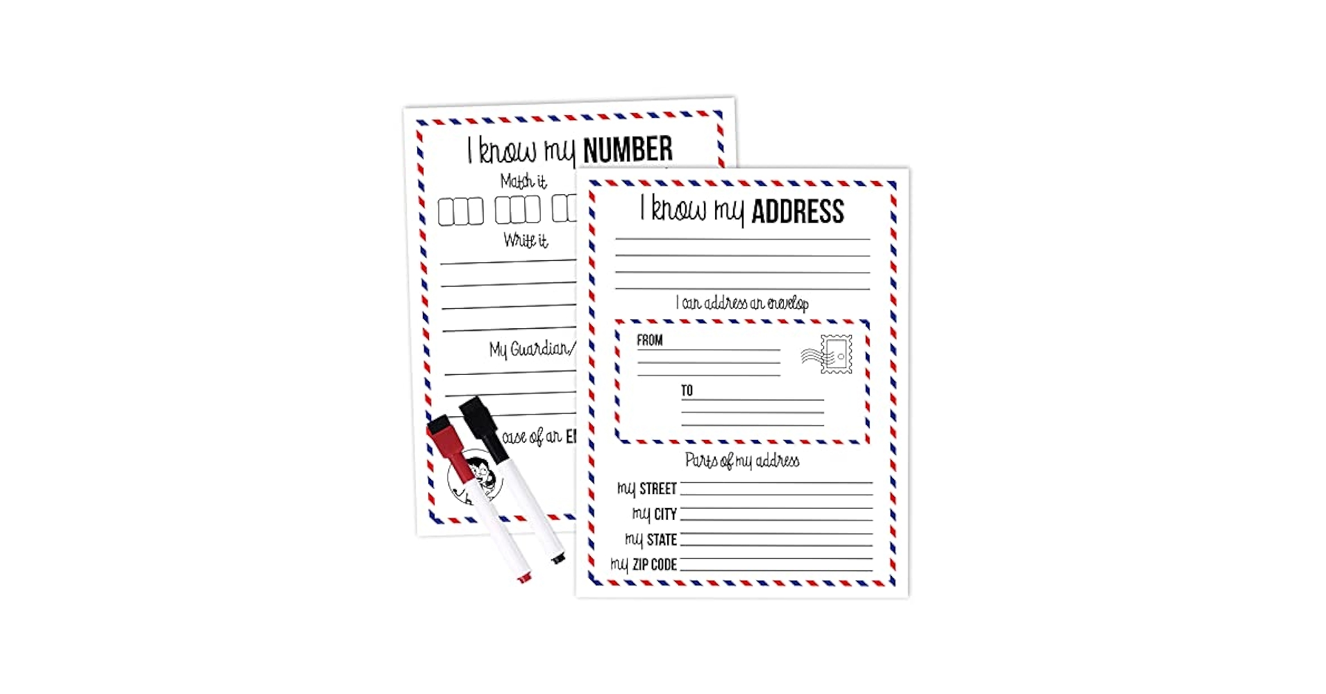amazon-com-inkdotpot-dry-erase-practice-worksheet-i-know-my-address-i-know-my-phone-number-preschool-kindergarten-laminated-worksheet-homeschool-activities-for-kids-with-2-dry-erase-markers-ds-office-products for Learn My Address Printable Free Amazon.com : Inkdotpot Dry Erase Practice Worksheet I Know My Address, I Know My Phone Number - Preschool, Kindergarten Laminated Worksheet, Homeschool Activities for Kids with 2 Dry Erase Markers-DS : Office Products for Learn My Address Printable Free