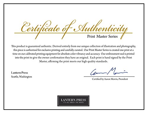 Santa Monica, California, Pier At Night (16X24 Hand Signed Print Master Giclee Gallery Art Print, Vivid Textured Wall Decor) #TOP3