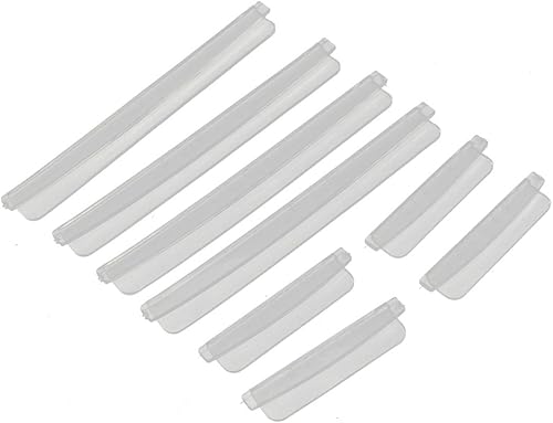 Miniatura 1 de uxcell Protector auto plástico de la tira del rasguño del borde de la puerta del coche guardias 8 en 1 claro