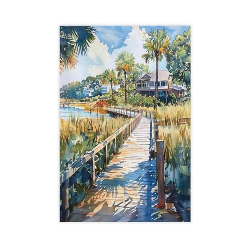 Toile Hilton Head Island Caroline du Sud poster de voyage souvenir pour mur de chambre