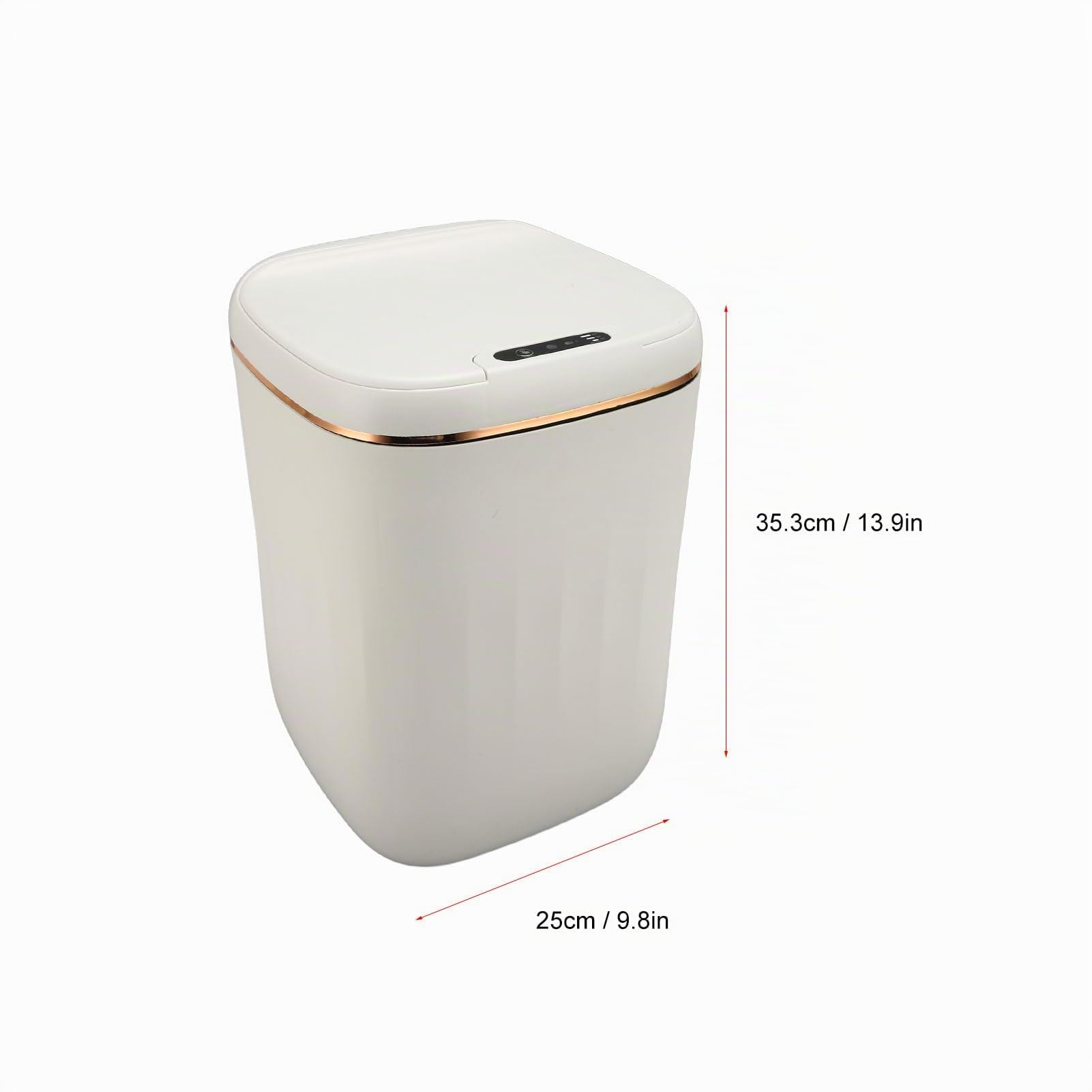 Papelera 20L con Sensor Movimiento, Capacidad Grande, Recargable y Tapa para Baño Cocina Dormitorio