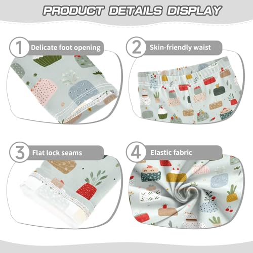 senya Girls Printed Leggings Yoga Pants Cake Pattern for Kids in 4t to 10 Years, 4T3