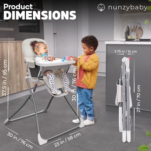 Nunzybaby Slim Foldable High Chair For Babies And Toddlers thumb #5
