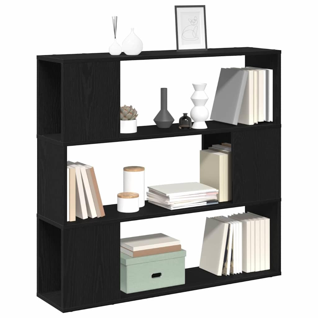 vidaXL TV Cabinet Set 100 x 24 x 94 cm Black Oak Engineered Wood — image 1