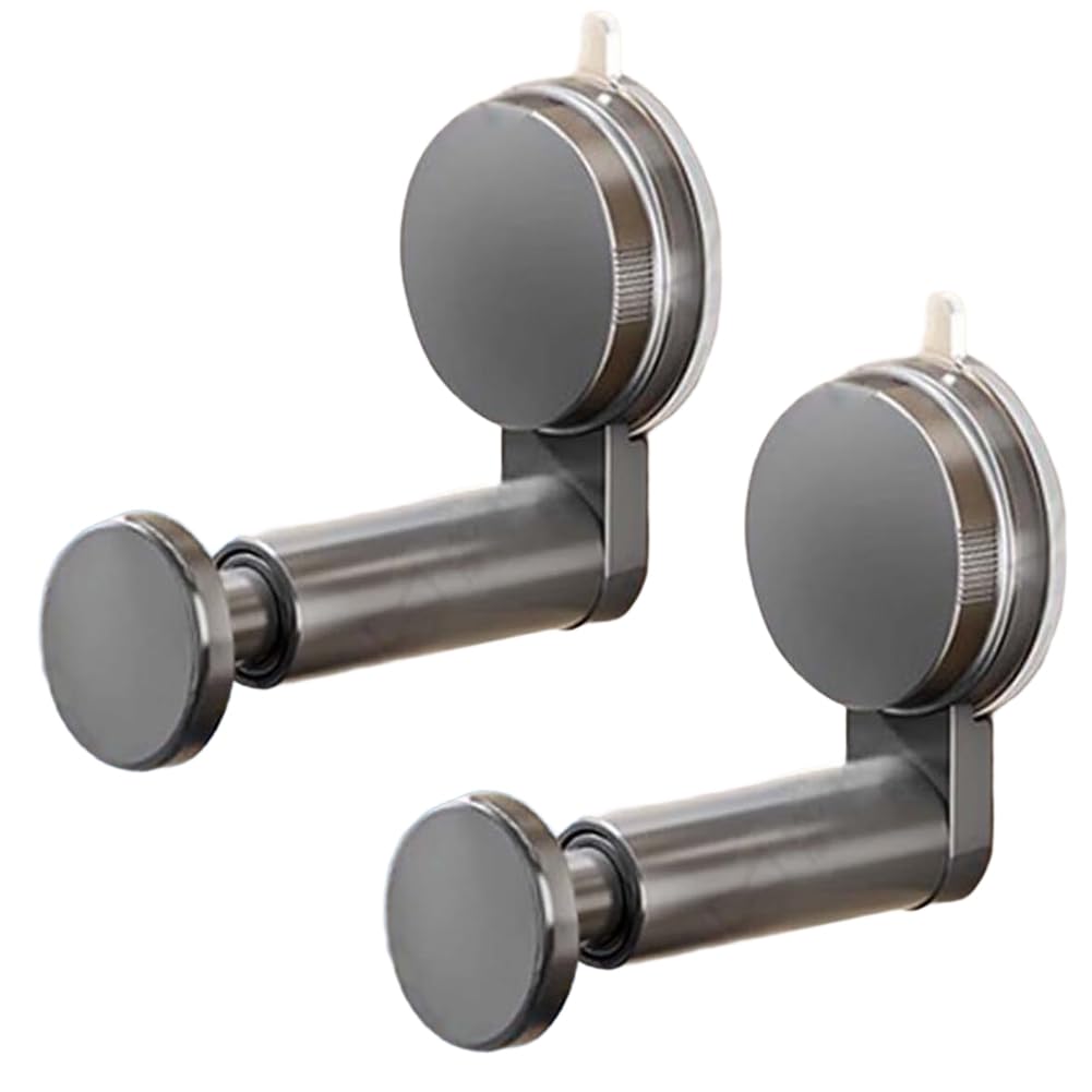 CTRLZS Extendable Garment Rack Suction Cup Self-Adhesive Hook, Space Saving Clothes Hanger Storage Holder for Closet Laundry Room