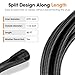 40 FT Wire Loom 1 Inch, Split Wire Loom Tubing Wire Conduit, Wire Protector Tubing – Black