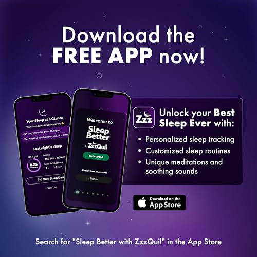 ZzzQuil, Sleep Aid, Nighttime Sleep Aid Liquid, 50 mg Diphenhydramine HCl, Fall Asleep Fast, Non-Habit Forming, Warming Berry Flavor, 12 FL OZ (Pack of 2) - Image 9
