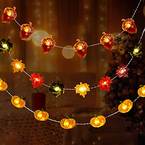 Fall Decor Thanksgiving Decorations Lighted Fall Garland – Battery Operated