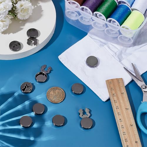 FINGERINSPIRE 5 pares cubrebotones para camisas de hombre 18MM miniatura 4
