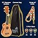 Hola! Music HM-21BU Soprano Ukulele Bundle with Canvas Tote Bag, Strap and Picks, Color Series, Blue