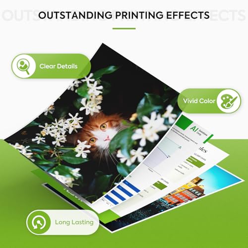 Image of 61XL Ink Cartridges Replacement for HP 61 XL Ink Cartridge Combo Pack HP61 Works with HP Envy 5530 4500 4502 5535 Deskjet 2540 2541 3050 3510 1510 OfficeJet 4630 4632 Printer (Black Tri-Color, 2-Pack)