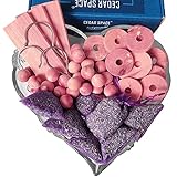 Cedar Space Cedar Blocks for Closet Storage, 100% Aromatic Red Ceder Blocks Cedar Planks (80)