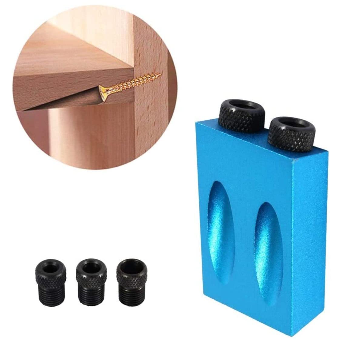 Tornillo De Bolsillo Tornillo Jig Dowel Drowel Kitery Kit Carpenters Guías De Madera De Madera Guías De Ángulo De Articulación Cabeño De Carpintería De Carpinter