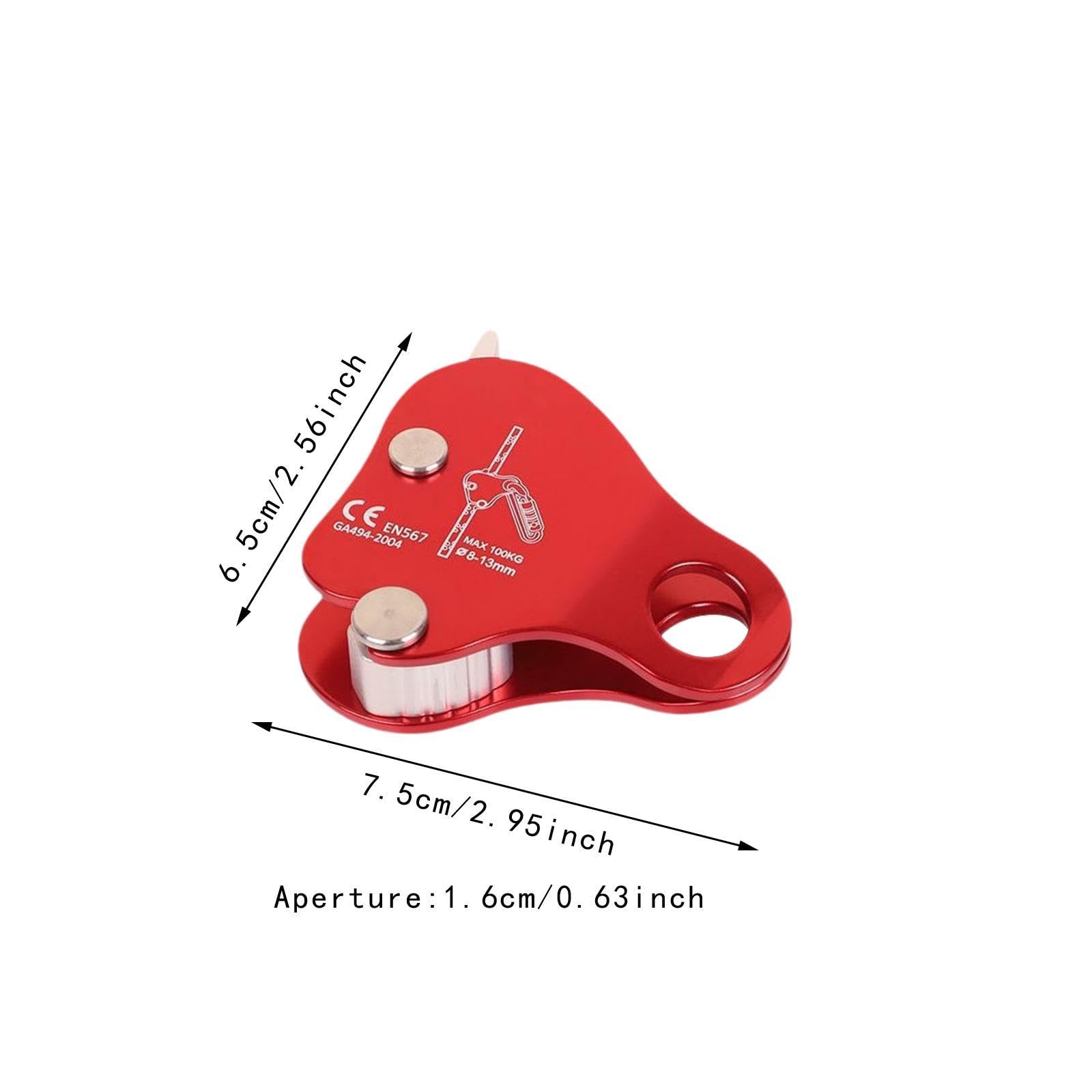 Dispositivo de Anticaídas para Escalada con Cuerda, Ideal para Arboristas Y Montañismo en Descenso.