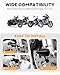 PBYMT Black Front Axle Nut Cover Caps, 3.6inch Front Axle Nut Caps Fit for Harley