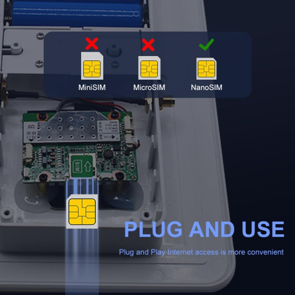 Router 4G LTE Solare Con Batteria 24000mAh | WiFi Impermeabile IP66 | Pannello Solare 15W | Senza Fili Per Esterno - Foto 13