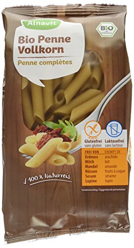 Alnavit Bio Penne Vollkorn-Nudeln, glutenfrei, laktosefrei, 6er Pack (6 x 250 g) Cover