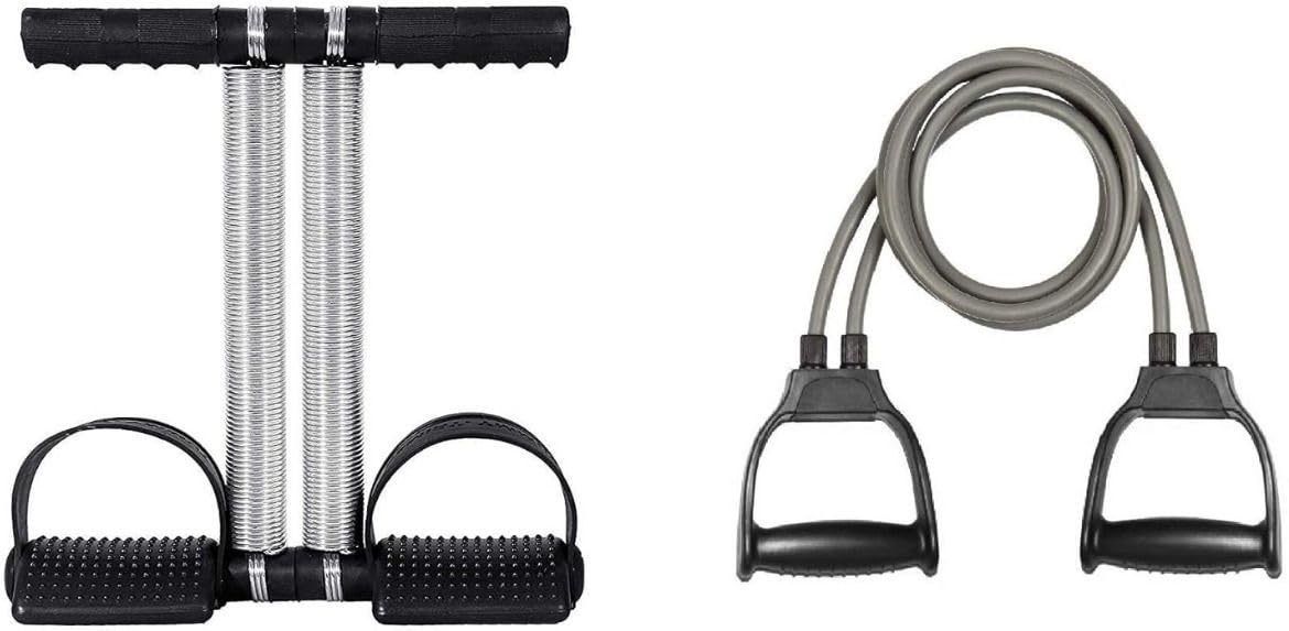 Owlix Tummy Trimmer + Resistance Band Toning Tube Ab Exerciser Home Gym Workouts Ab Exerciser (Multicolor)-image-33