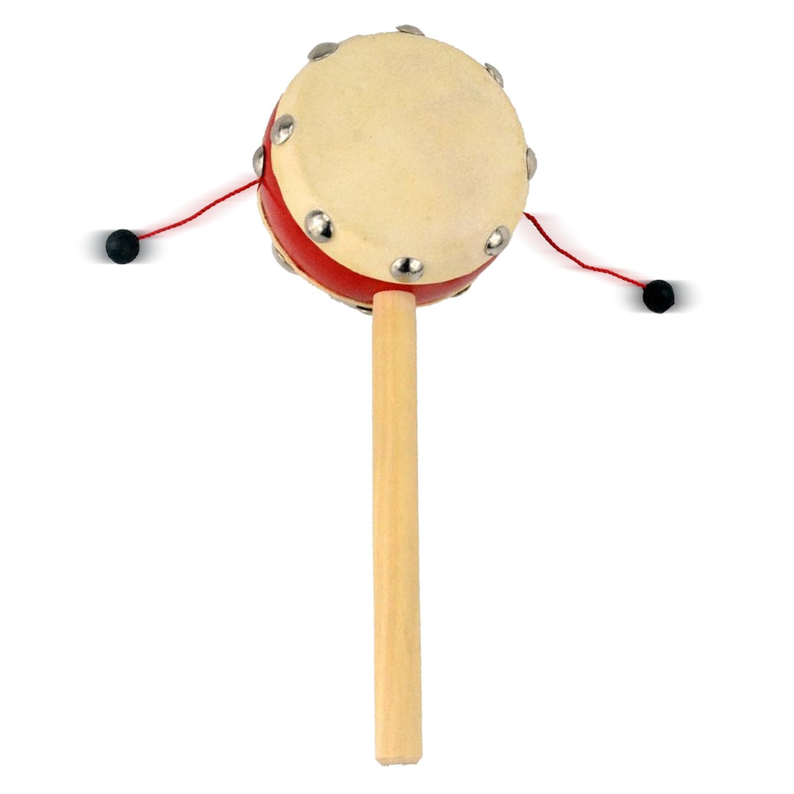 Fdit Sonaglio Di Legno Per Bambini: Giocattolo Educativo Musicale A Forma Di Anello, Fiore O Triplo Sonaglio, Dai 12 Mesi - 6