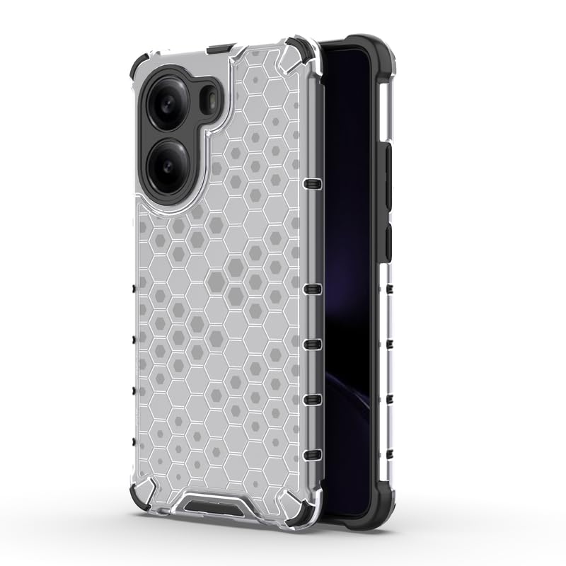 Image of Plastic Bumper Back Case Cover for Poco X7 Pro 5G (Transparent)