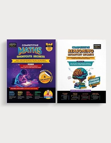 Examcart All Competitive Exams Books Combo 2026 | Short Maths By D.P. Singh + Reasoning | NRA CET, SSC, Bank, Railway, Defence, Police And All Government Exams (English) (2 Books Combo)