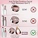 Gurelax Generation 3 Replacement Heads for Finishing Touch,ace and Eyebrow Hair Remover Replacement Heads, 18k Gold Precision Replacement Blades Compatible with New Flawless Gen 3 (2+2)