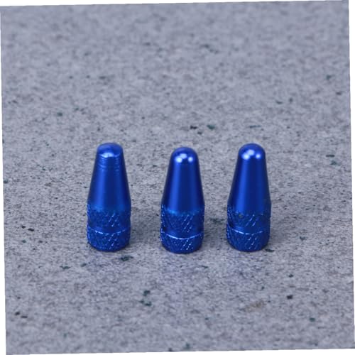 6 Und. Tapones de válvula azules para bicicleta miniatura 3
