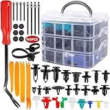 👨‍🔧🚘【Perfekte Wahl für Autoreparaturen】Unser Befestigungclips Plastikklips Set enthält Befestigungsclips in 26 der gängigsten Größen! Perfekt für OEM Ersatzteile mit Lochgrößen von 6-10 mm ist dieses Set ein absolutes Muss für professionelle oder Hobby-Mechaniker und jeden Autoliebhaber.