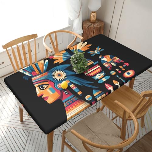 Nappe d'intérieur et d'extérieur patchwork de plumes table 1.5m - 2