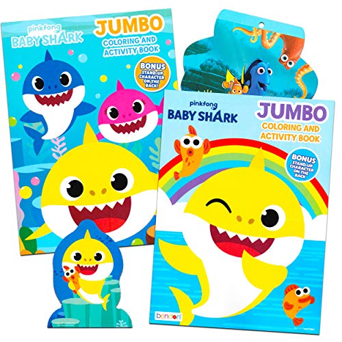Baby Shark Coloring Book Super Set - Bundle Includes 2 Baby Shark Activity Books with Bonus Stickers (Baby Shark Party Supplies)