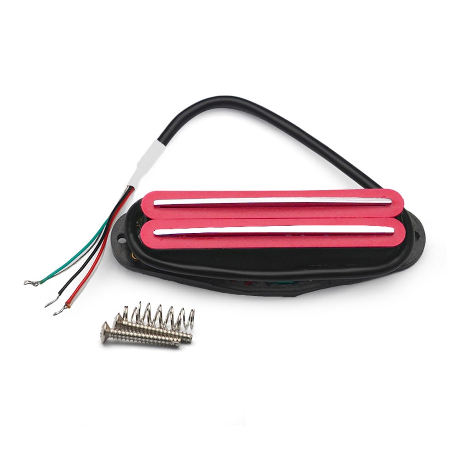 Mini Pickup Single Coil A Doppia Traccia Con Magnete Accessorio Professionale Per Chitarra Acustica(Pink Chrome)