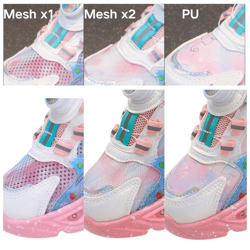 Girls Luminous Sneakers, Kids Princess Shoes Sport Mesh Trainers, Zapatillas Princesa Deportivas Niñas2
