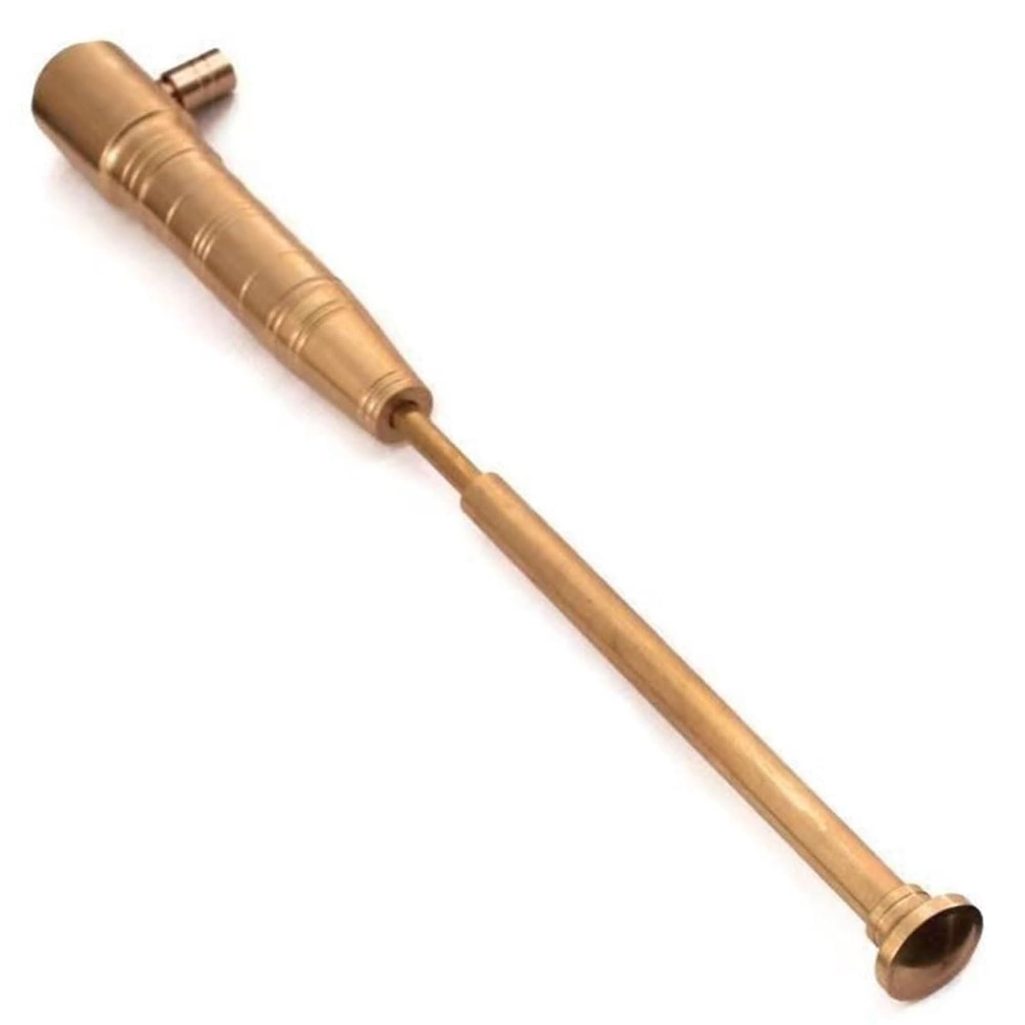 Large Brass Torch intage Trench Windproof Kerosene Lighter Shaped Trench Torch Kerosene Lighter Fluid Refillable for Collectible Decoration