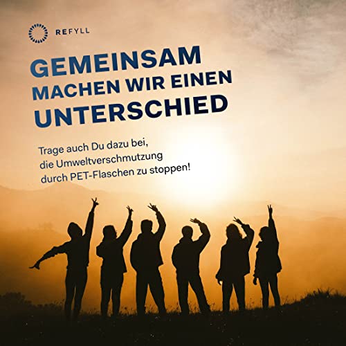 REFYLL Bottiglia Sportiva con Contenitore per