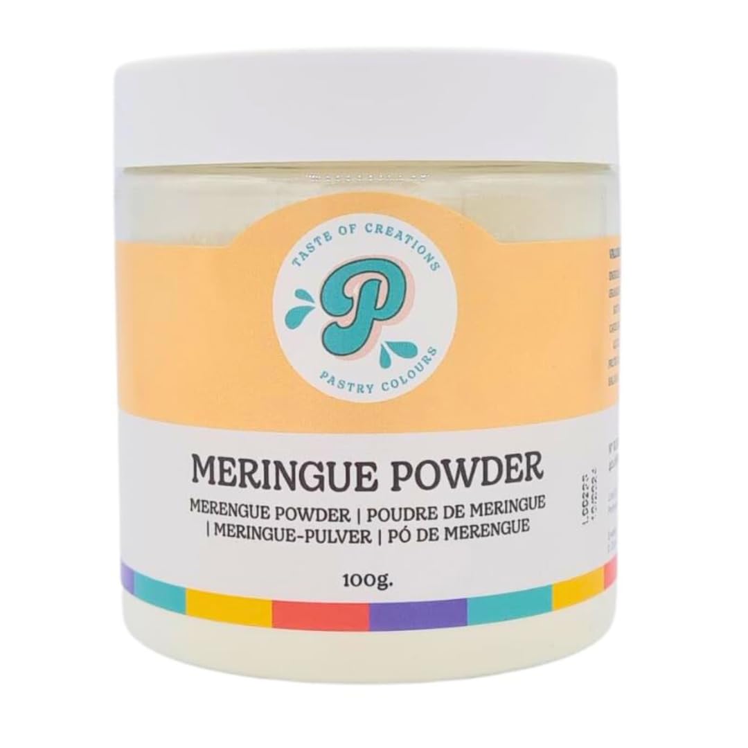 PASTRY COLOURS, Merengue en Polvo, Alto Contenido en Proteinas, sin Azúcar, Preparado para Merengue, Ideal Para Reemplazar las Claras de Huevo Crudas, 100 Gramos