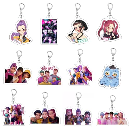 UNIPORE 12 llaveros Hunters, regalos de anime, figuras de anime,