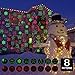 Christmas Projector Lights Outdoor Holiday Laser Lights Landscape Spotlight Red and Green Star Shower with 360 Accessibility Wireless Remote Christmas Decor for Xmas Party Outdoor Garden Patio Wall