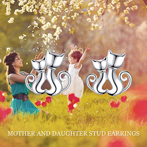 LUHE Owl/Dragonfly/Bee Stud Earrings Sterling Silver Cute Animal Earrings with Gemstone Jewelry Gift for Women 6