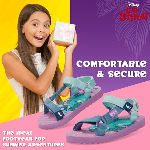Disney Stitch Girls Sandals, Summer Shoes with Adjustable Straps - Stitch Gifts3