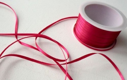 Nastro in raso fienile uomo 50 m x 3 mm rosa