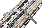 Rico Design Papierstreifen bedruckt 40 Stück Fröbelsterne Papiersternen