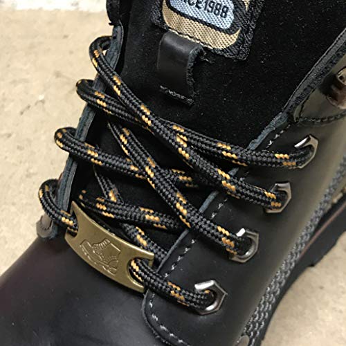 Image of 3 Pairs Heavy Duty Round Boot Laces Shoelaces for Hiking Walking Construction Safety Work Boots Shoes