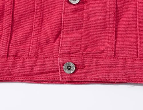 Image of Mens Classic Slim Fit Trucker Jean Denim Jacket Coat