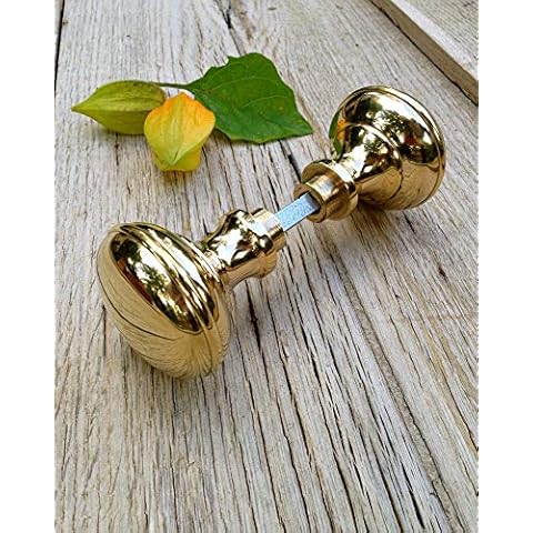 Antikas - 2 Türknäufe, Messing poliert Cover