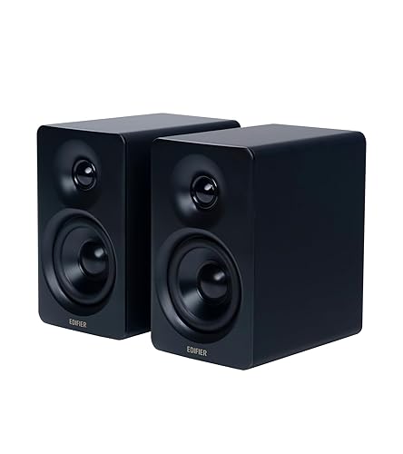 Edifier M60 Multimedia Speaker Bluetooth 5.3, 66W RMS, Hi-Res Audio & Hi-Res Wireless Audio, LDAC,3" Mid Bass & 1" Tweeter, USB-C & Aux Inputs, Compact Desktop Speaker – Black