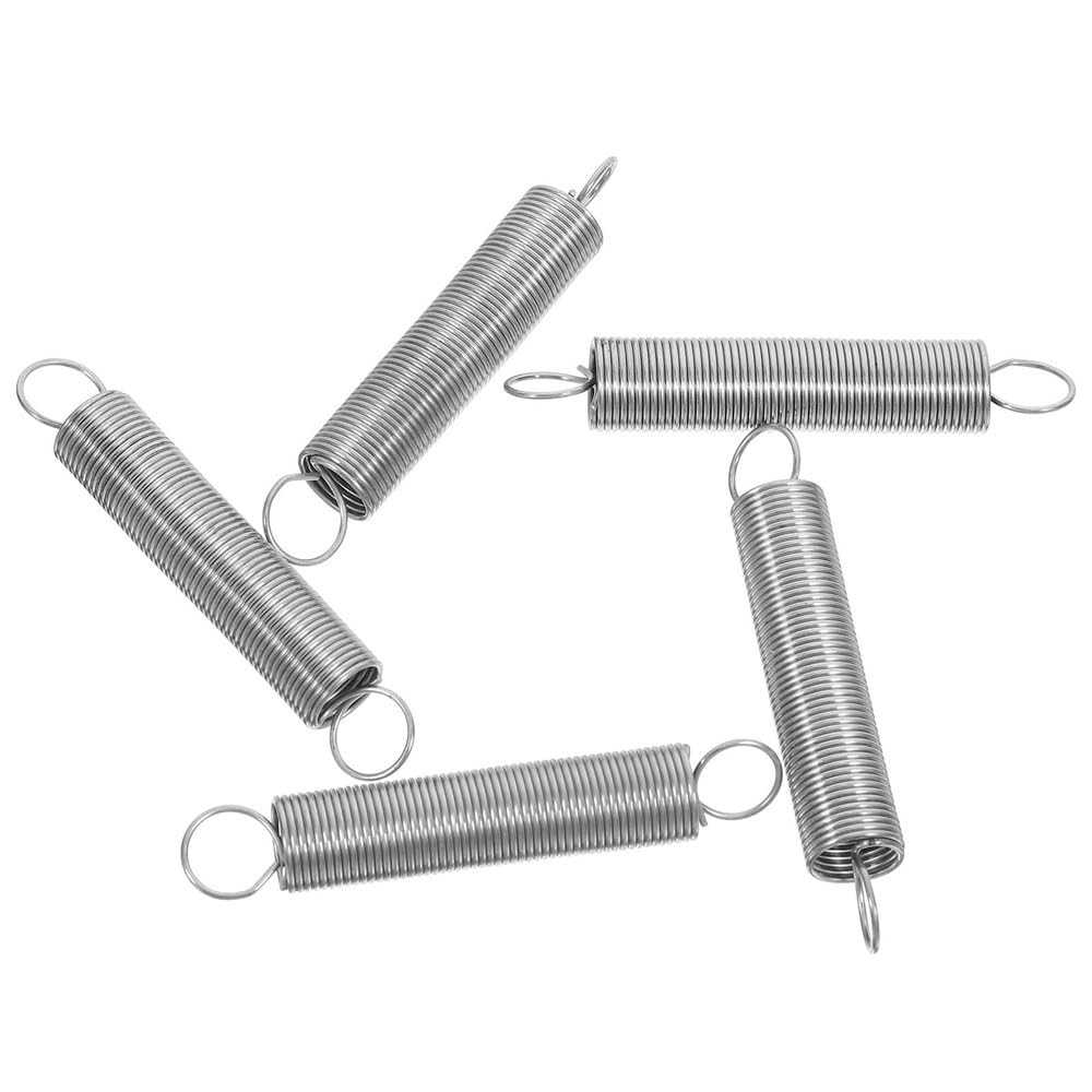5pcs Stainless Steel Tension Spring Dual Hook Extension Springs Mechanical Compression